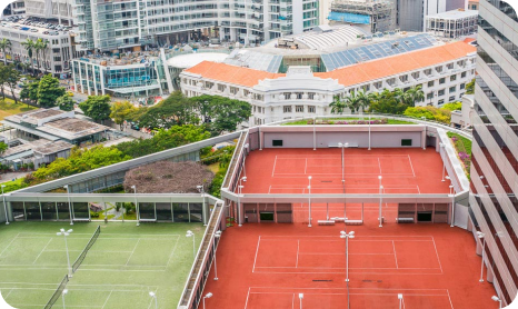City Hall Tennis Aerial view for nav bar