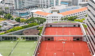 City Hall Tennis Aerial view for nav bar