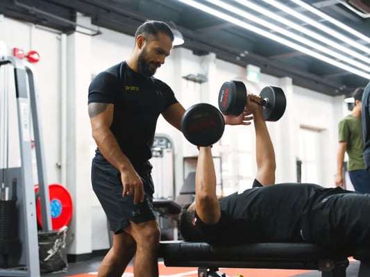 Personal Training with client
