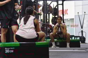 UFIT Personal Training Client Doing Rehab Exercise