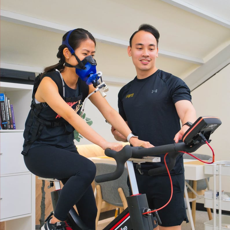 V02 max test by Sports Physiologist for fitness screening