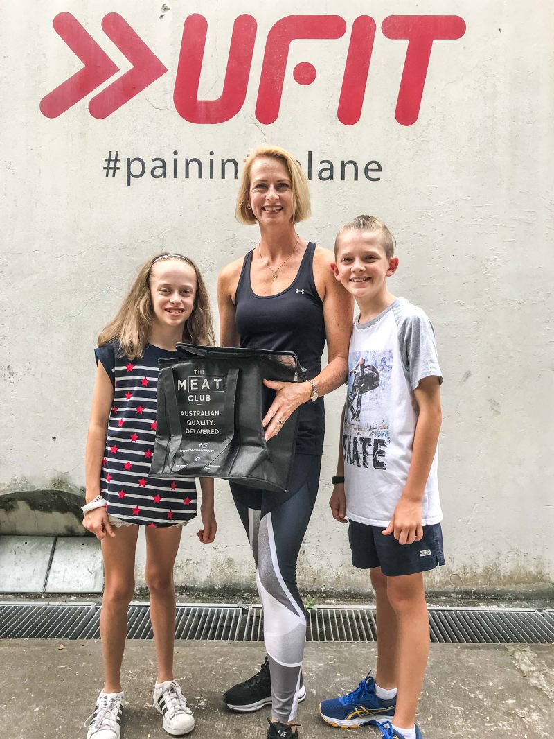 Female winner Lee-Ann and her very supportive kids.