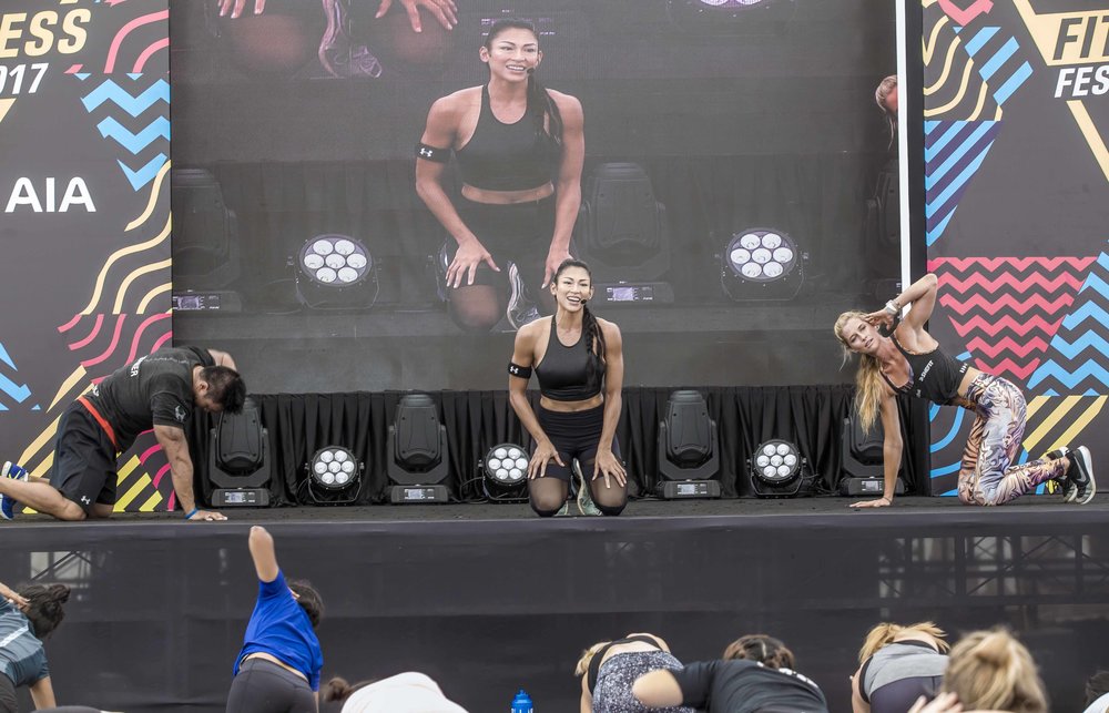 Fitness Fest mass workout for 1,000s