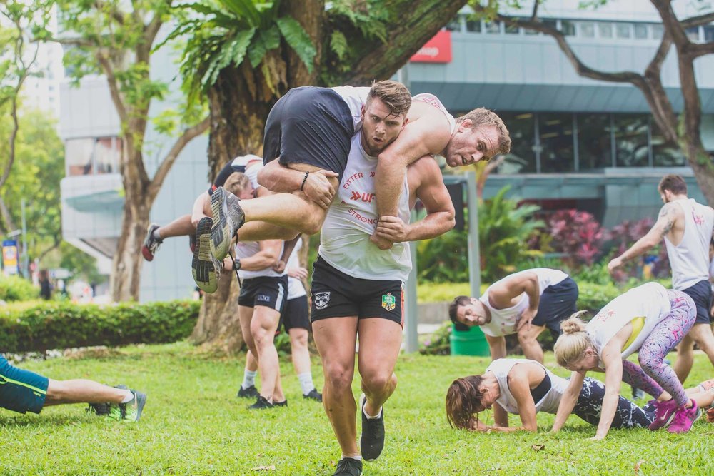 UFIT heavyweights at mass staff workout